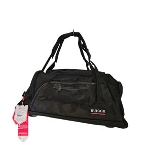 Swiss Ruigor Motion Duffel Bag Black RMOL07 NWT 56X28X26 cm Tote Travel Gym Bag